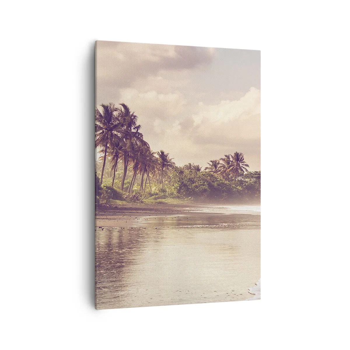 Canvastavla - Bild på duk - Vågornas smekning - 70x100 cm