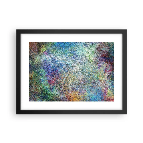 Affisch i svart ram - Det är inte så enkelt - 40x30 cm