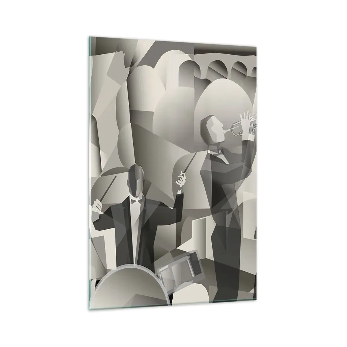 Glastavla - Bild på glas - I ljudrummet - 80x120 cm