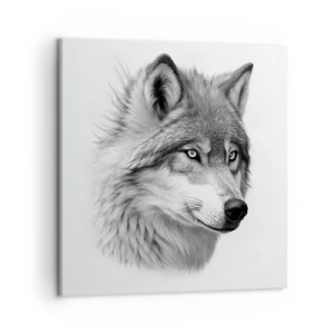 Canvastavla - Bild på duk - Alfa - utan tvekan - 50x50 cm