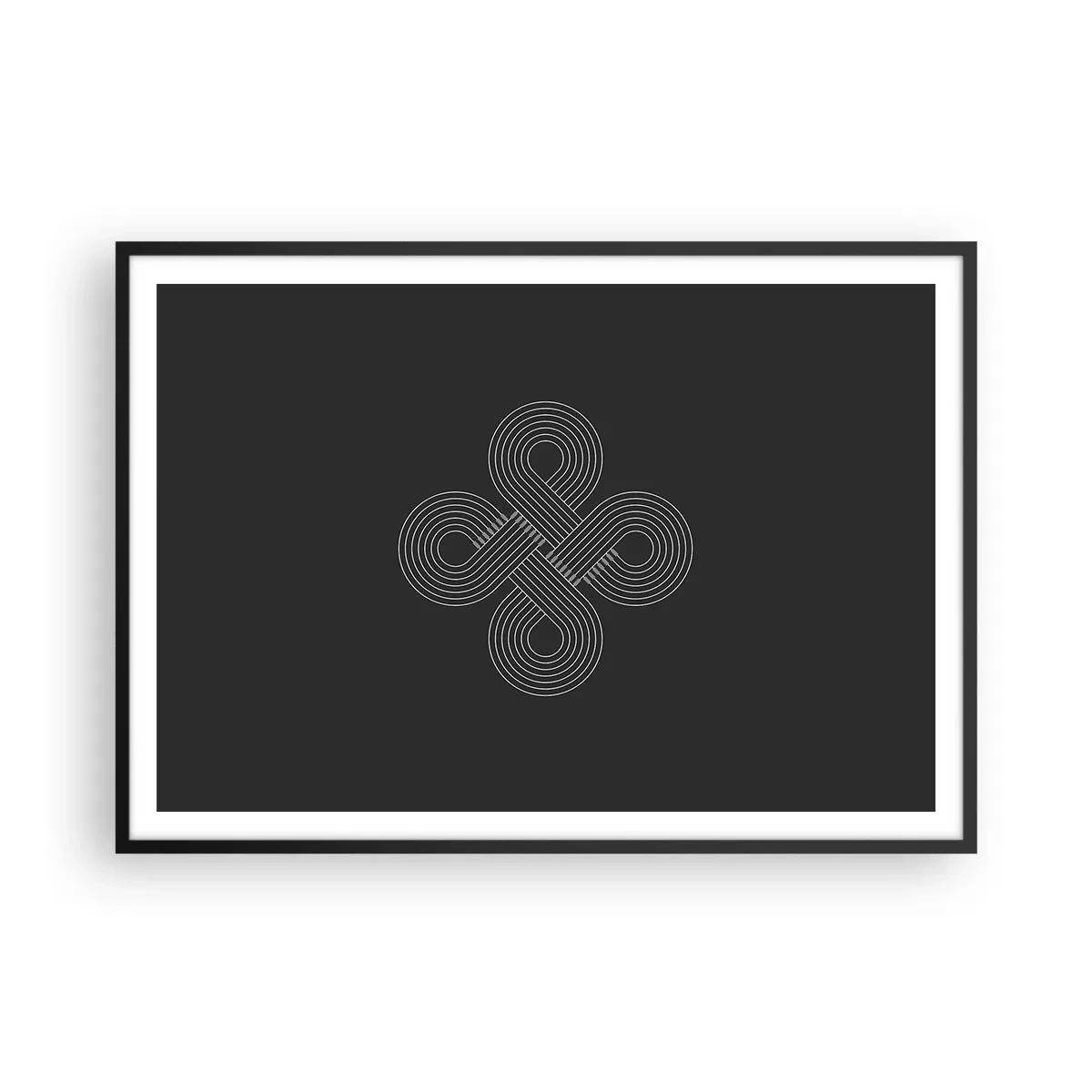 Affisch i svart ram - I keltisk anda - 100x70 cm