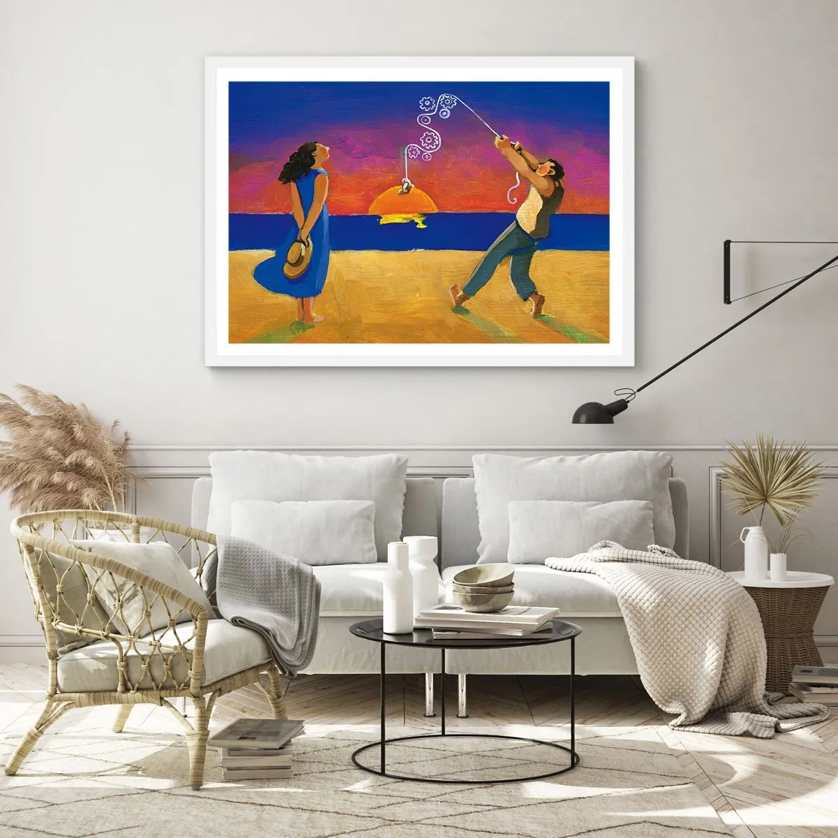 Affisch i vit ram - Mer än en stjärna från himlen - 70x50 cm