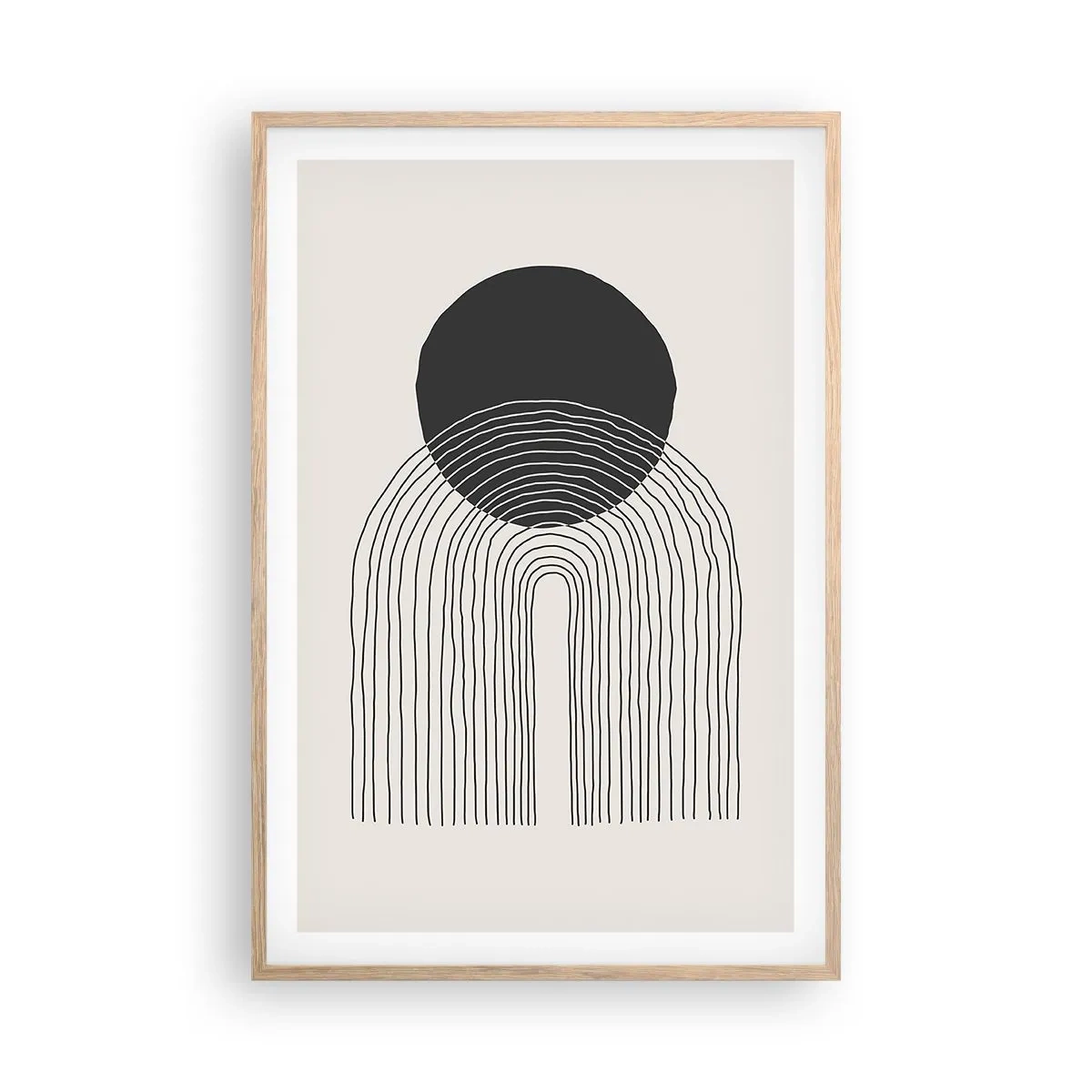 Affisch i ram av ljusek - Darr och säkerhet - 61x91 cm