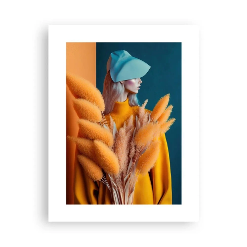 Affisch - Fluffigt porträtt - 30x40 cm