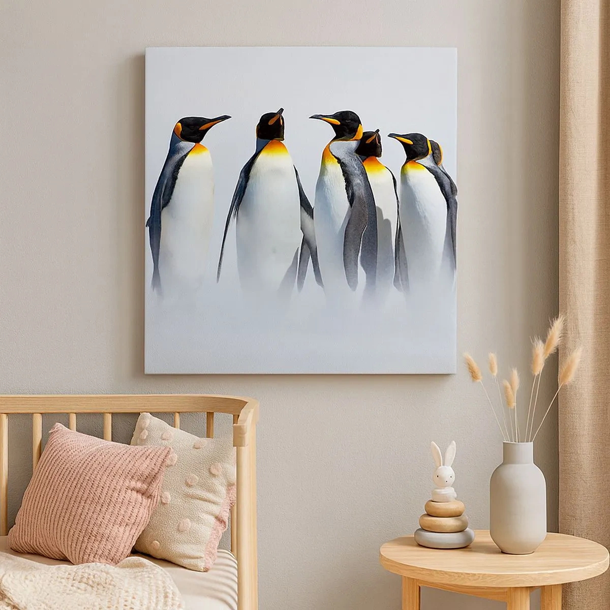 Canvastavla - Bild på duk - En träff i kvällsdräkter - 30x30 cm