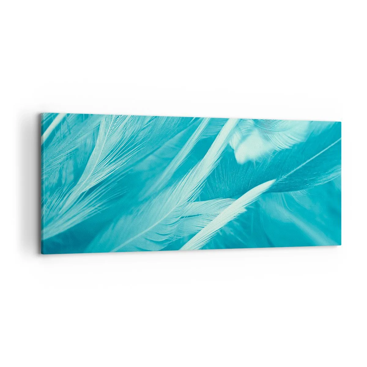 Canvastavla - Bild på duk - Drunkna i dun - 120x50 cm