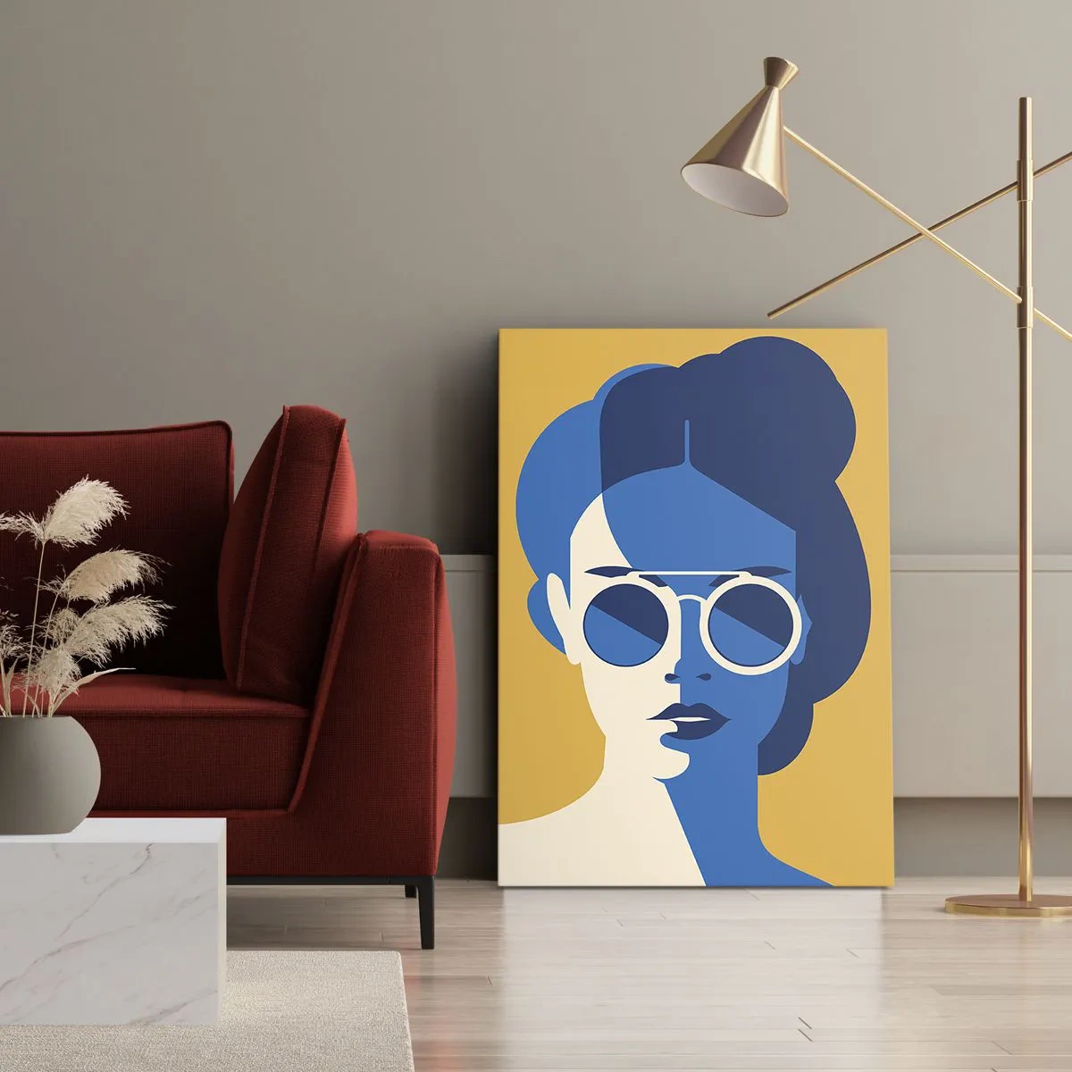 Canvastavla - Bild på duk - Semesterlook - 50x70 cm