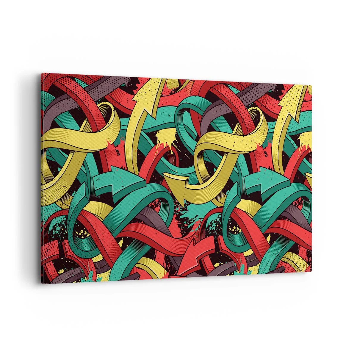 Canvastavla - Bild på duk - Vilken väg till målet? - 100x70 cm