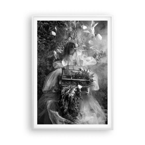 Affisch i vit ram - Bara Moder - Natur - 70x100 cm