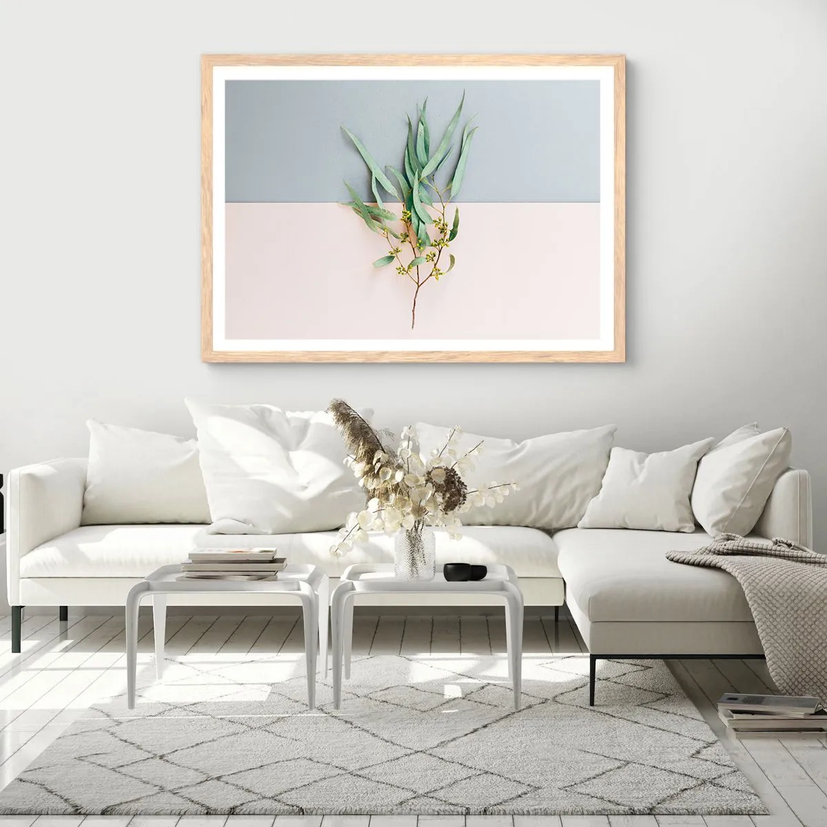 Affisch i ram av ljusek - Pastellens subtilitet - 70x50 cm