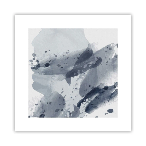 Affisch - Studie om vattnets natur - 30x30 cm