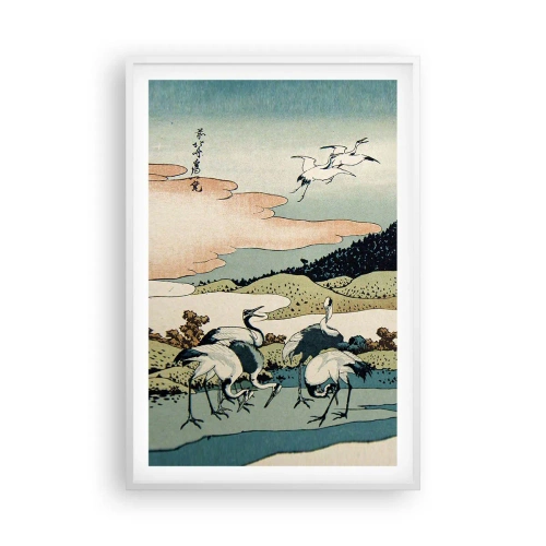 Affisch i vit ram - I japansk anda - 61x91 cm