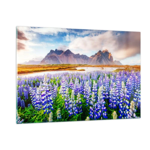 Glastavla - Bild på glas - Styrka och stränghet bredvid mildhet - 120x80 cm