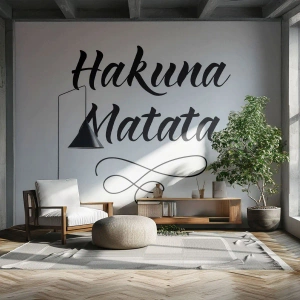 Fototapet Premium Canvas - Bästa rådet - Typografi, Bekräftelse, Maxim - 250x175 cm