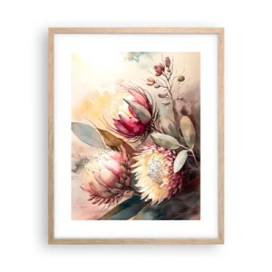 Affisch i ram av ljusek - Från profil och en face - 40x50 cm