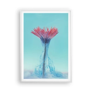 Affisch i vit ram - I upplivande famn - 70x100 cm