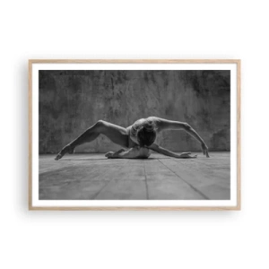 Affisch i ram av ljusek - Upphittad symmetri - 100x70 cm