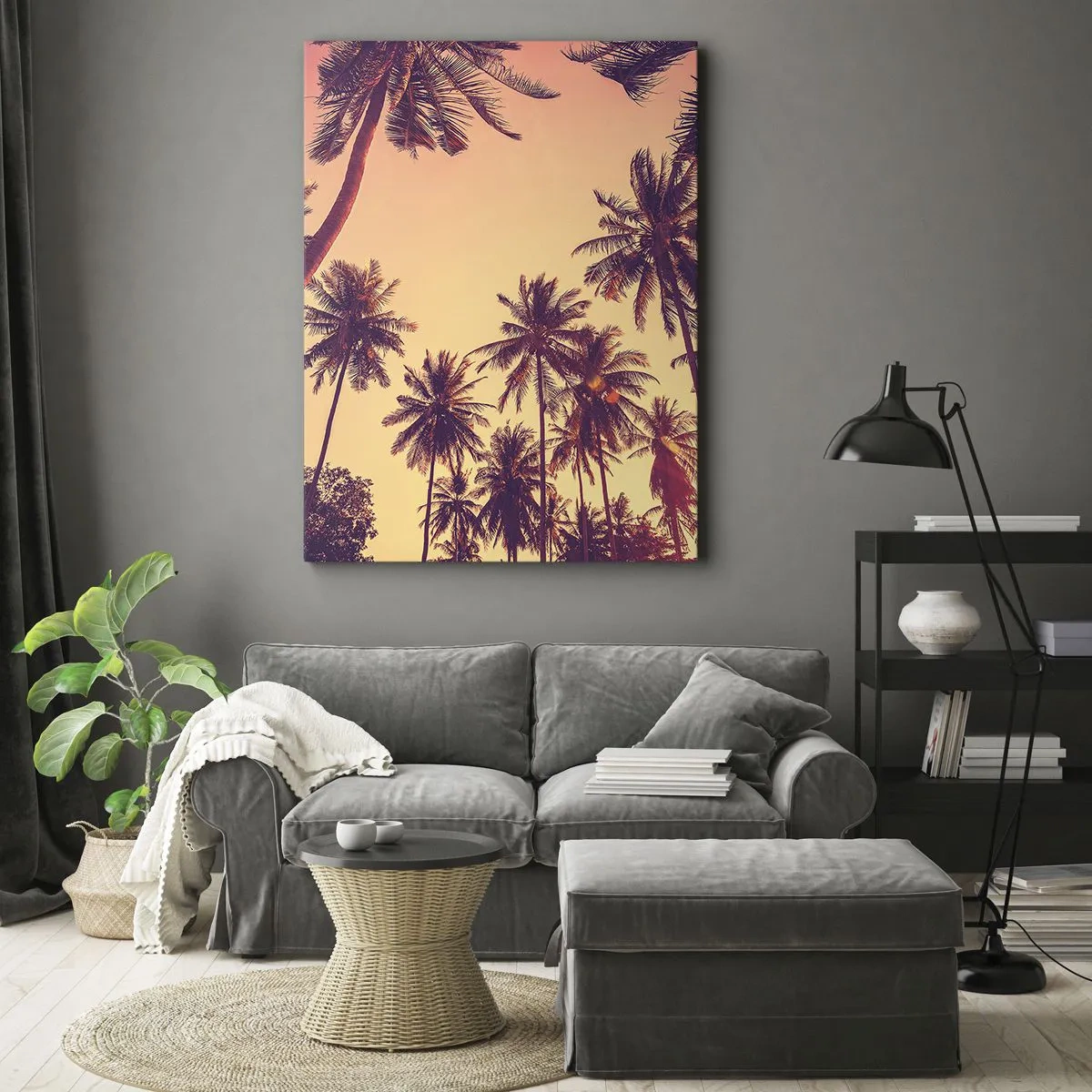 Canvastavla - Bild på duk - Tropisk variation - 50x70 cm