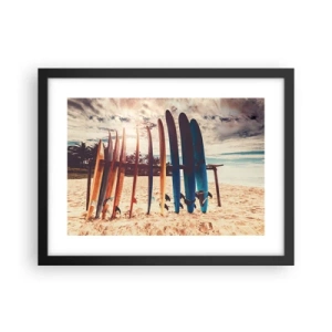 Affisch i svart ram - God natt, vi ses imorgon - 40x30 cm