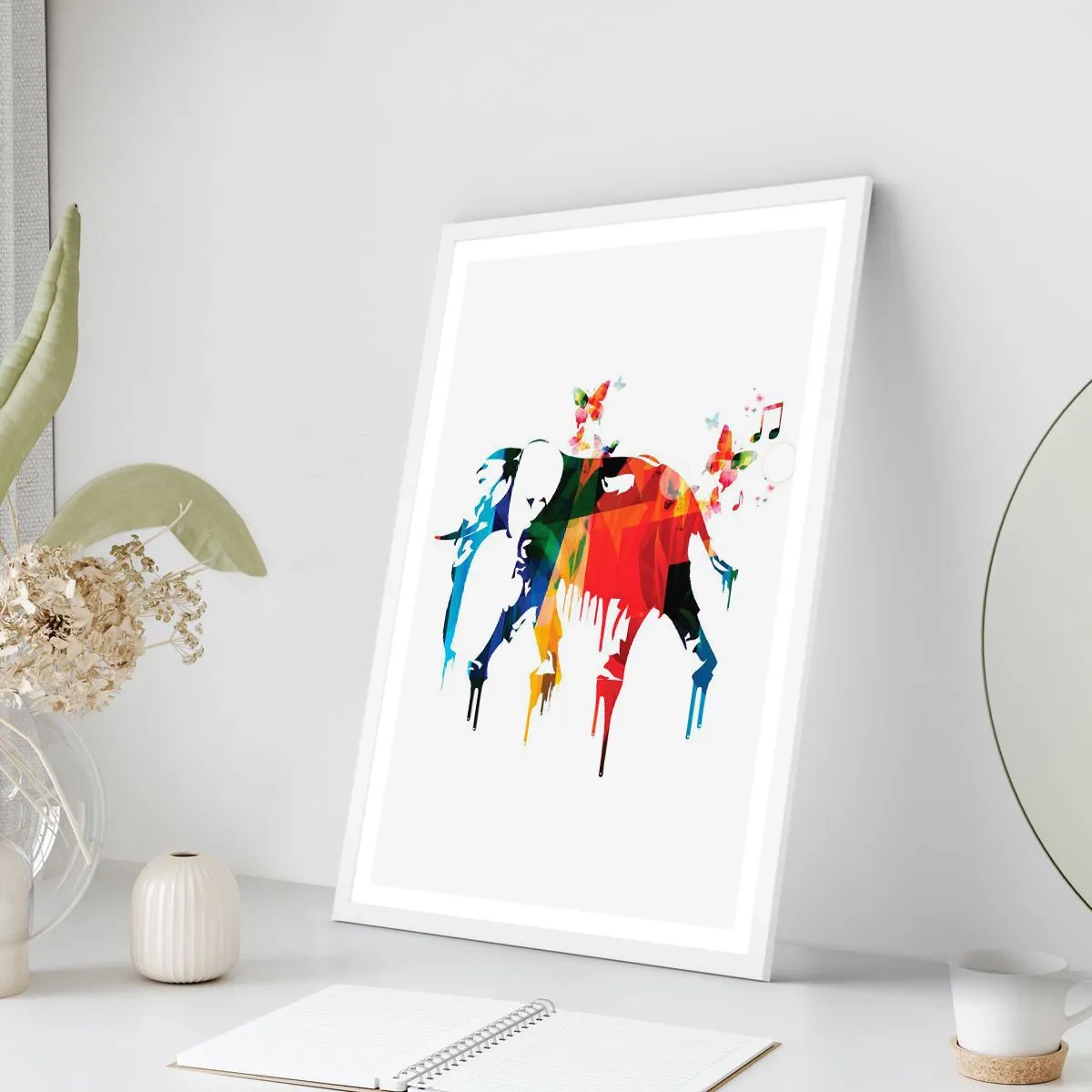 Affisch i vit ram - Var och en kan dansa - 70x100 cm