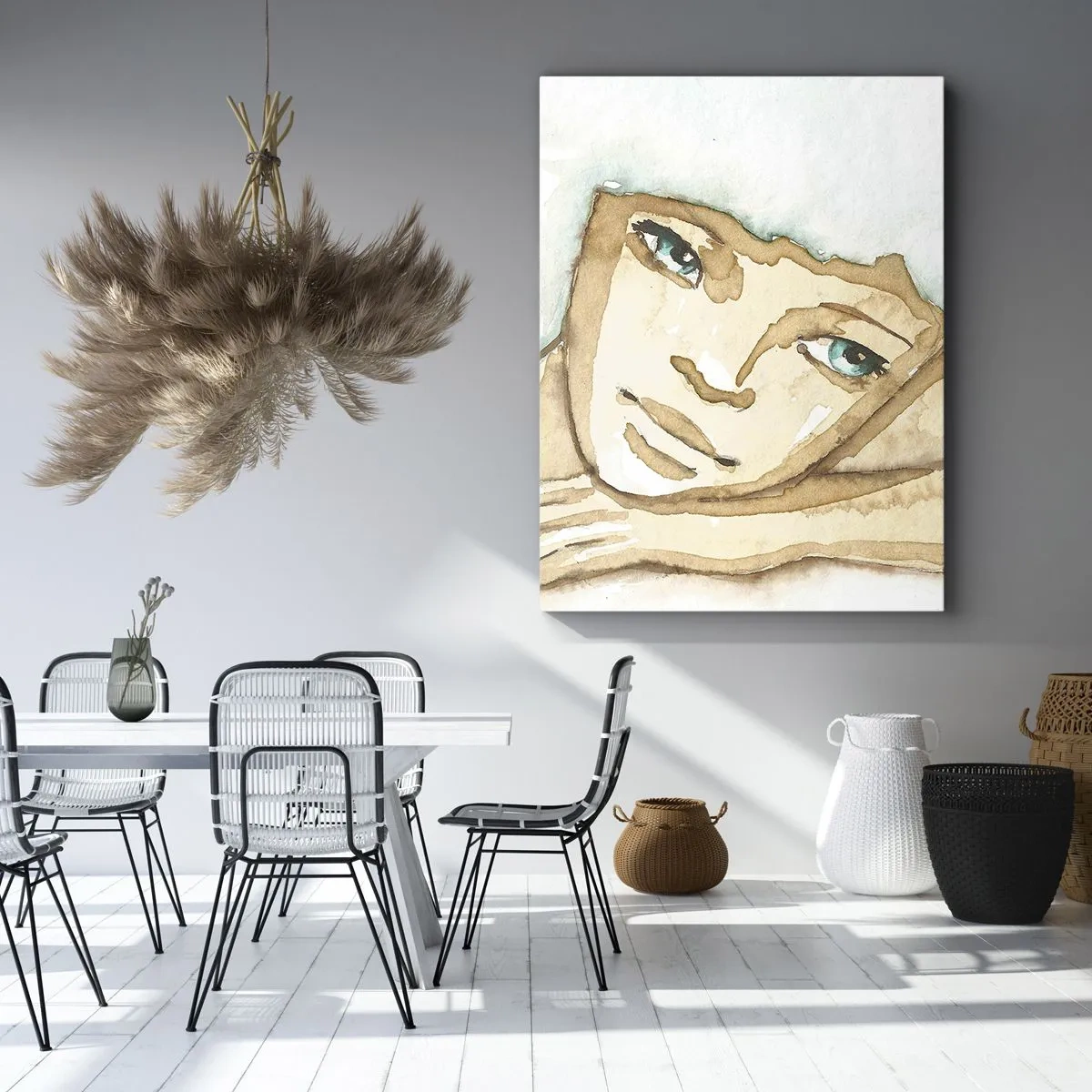 Canvastavla - Bild på duk - Poesiträdet växer ur tystnaden - 50x70 cm