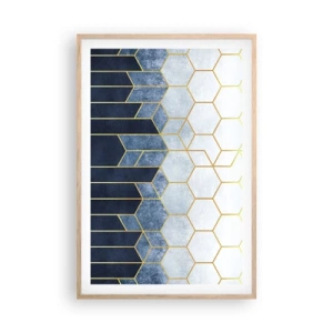 Affisch i ram av ljusek - Komposition i synkoprytm - 61x91 cm