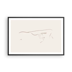 Affisch i svart ram - Begärans form - 91x61 cm