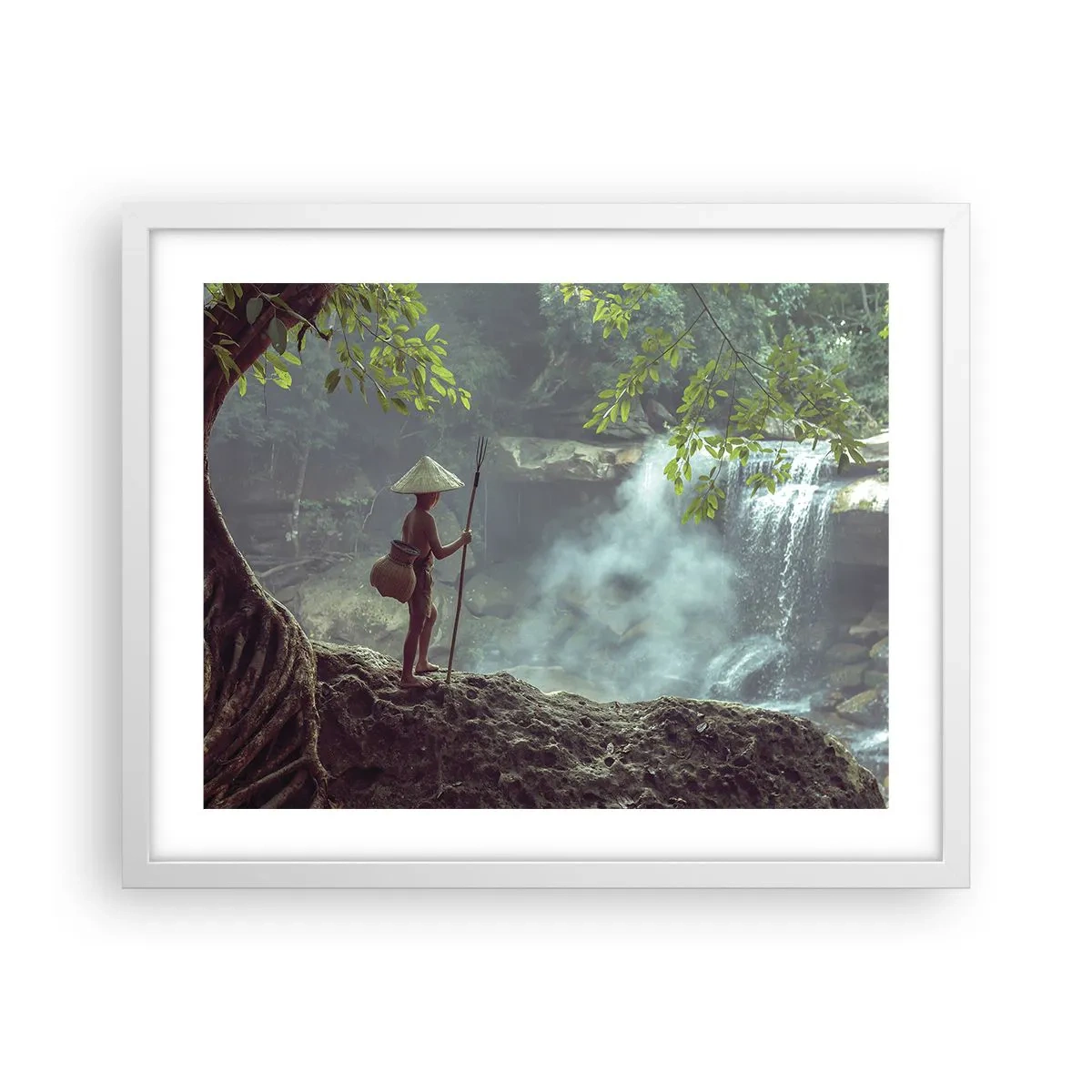 Affisch i vit ram - Vän med naturen - 50x40 cm