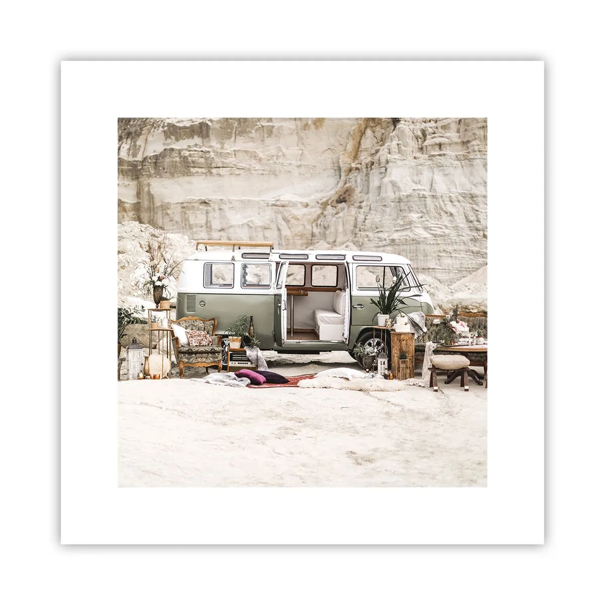 Affisch - Dags att börja resan - 30x30 cm