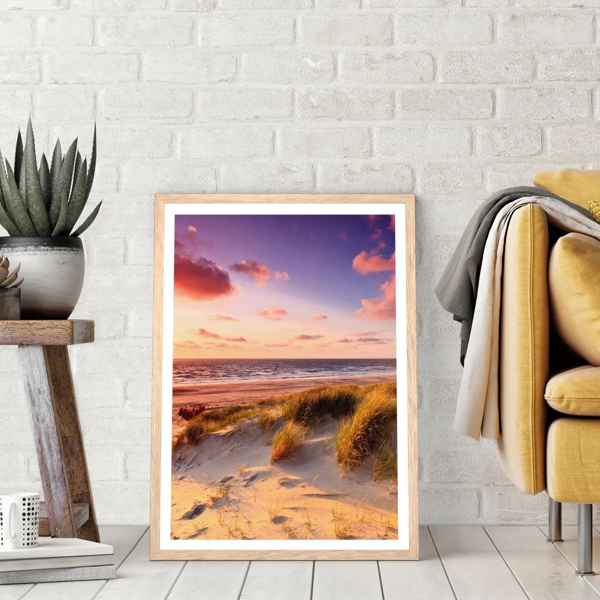 Affisch i ram av ljusek - Luften luktar sommar - 70x100 cm