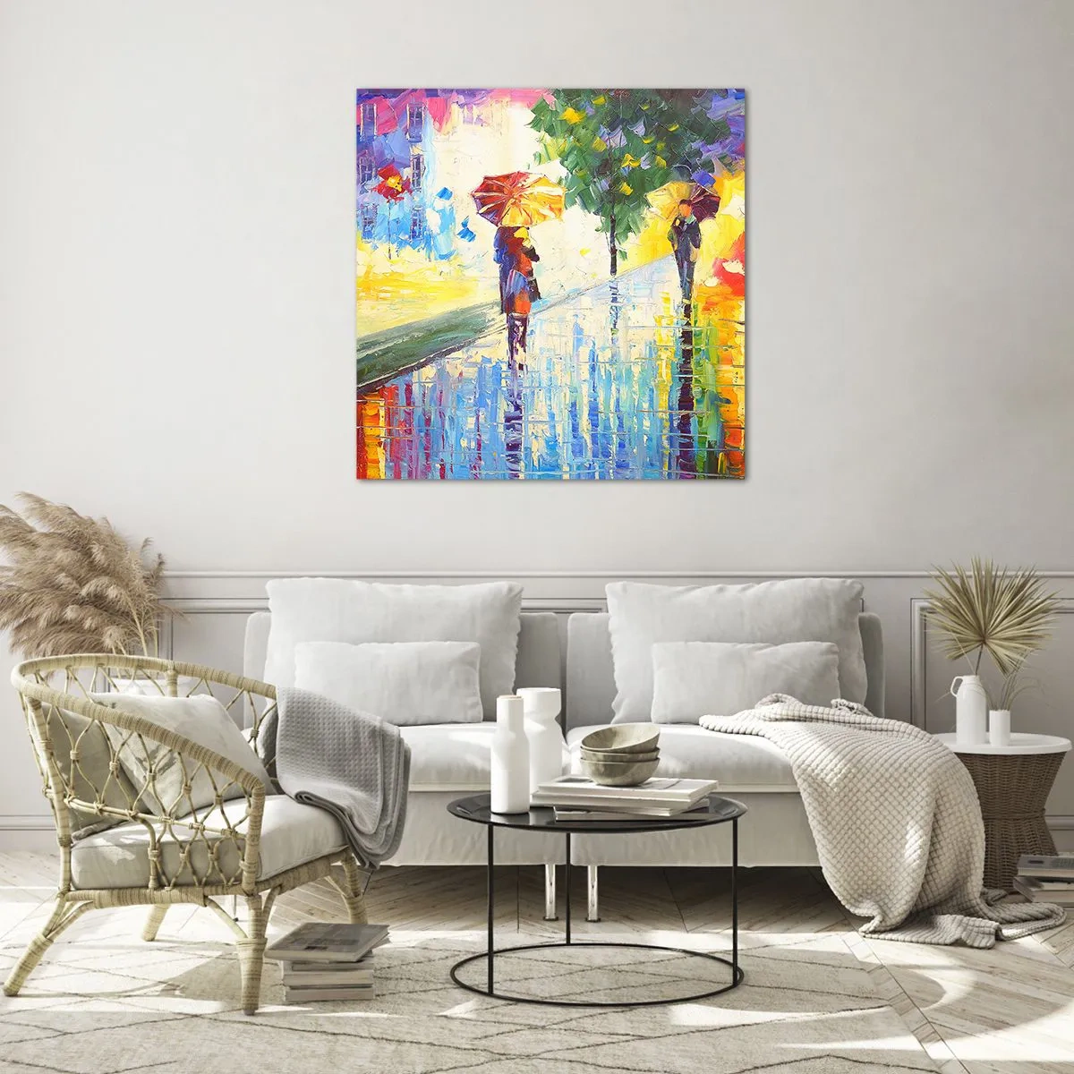 Glastavla - Bild på glas - Allt klart - 70x70 cm