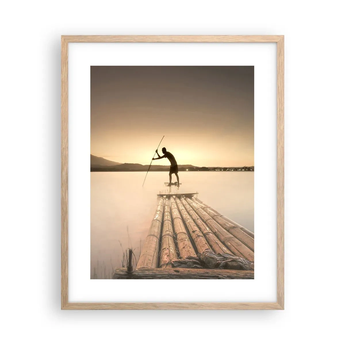 Affisch i ram av ljusek - Före avkoppling - 40x50 cm