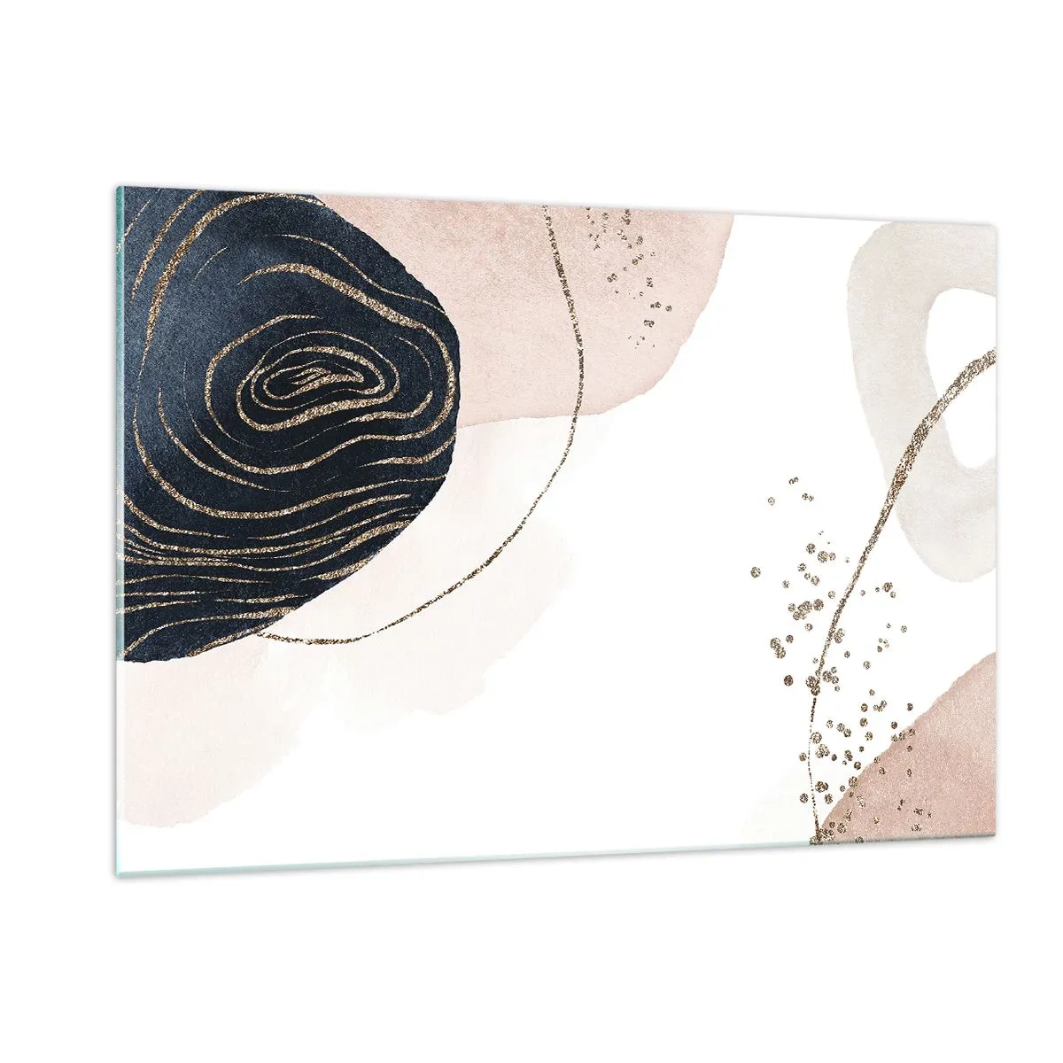 Glastavla - Bild på glas - Allt flyter - 120x80 cm