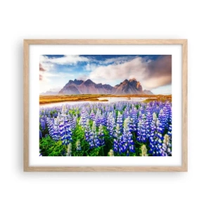 Affisch i ram av ljusek - Styrka och stränghet bredvid mildhet - 50x40 cm