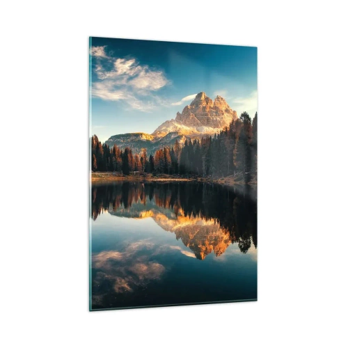 Glastavla - Bild på glas - Dubbelt landskap - 80x120 cm