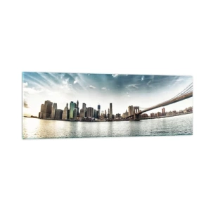 Glastavla - Bild på glas - Glasö - 90x30 cm