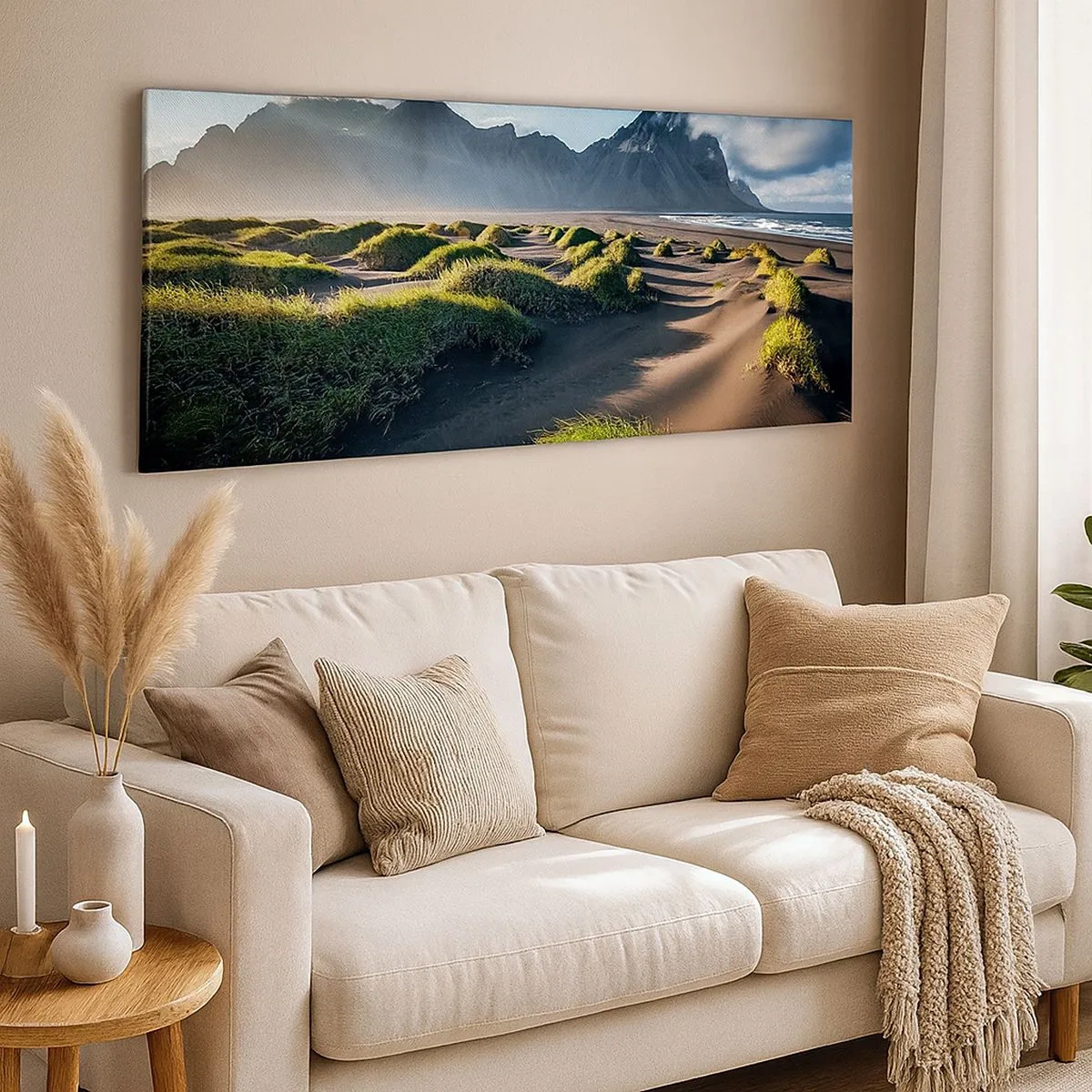 Canvastavla - Bild på duk - Elementens harmoni - 100x40 cm