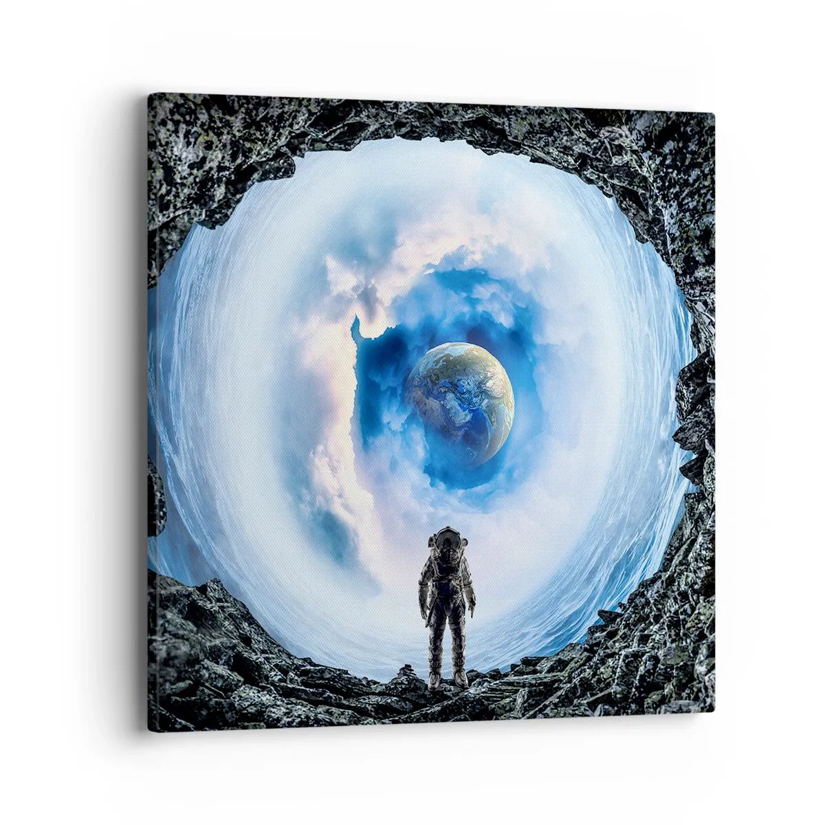 Canvastavla - Bild på duk - Det är inte långt kvar hem - 40x40 cm