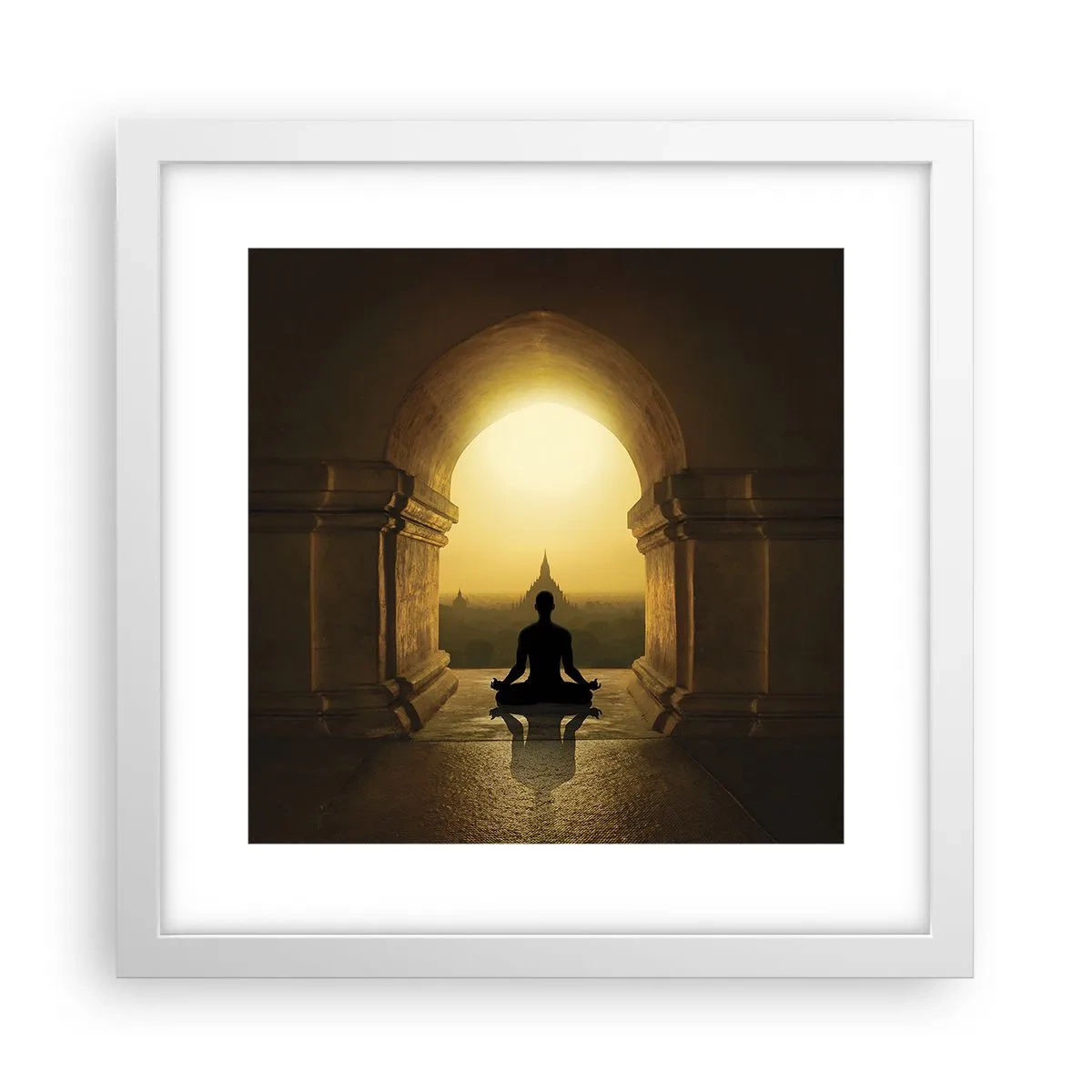 Affisch i vit ram - Full harmoni - 30x30 cm