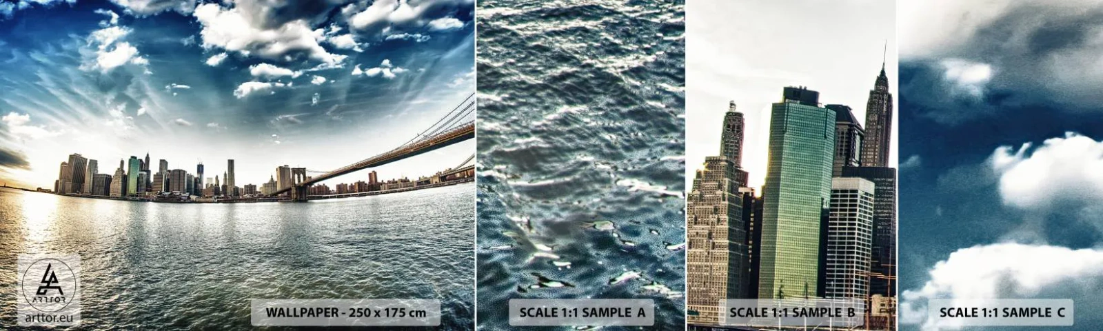 Fototapet Prov Standard Eco - Glasö - Stad, New York, Arkitektur - 100x30 cm