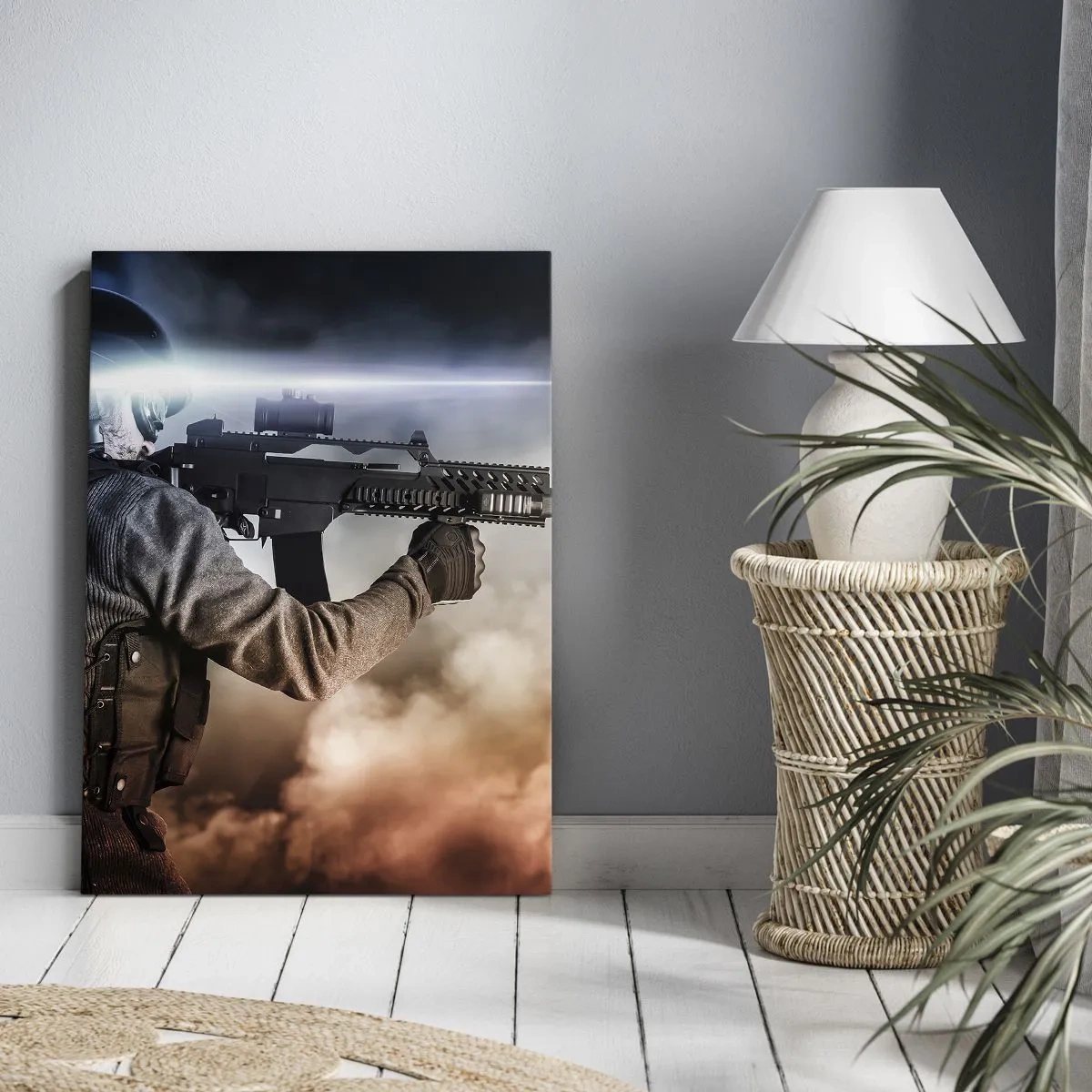 Canvastavla - Bild på duk - Helt enkelt en hjälte - 80x120 cm