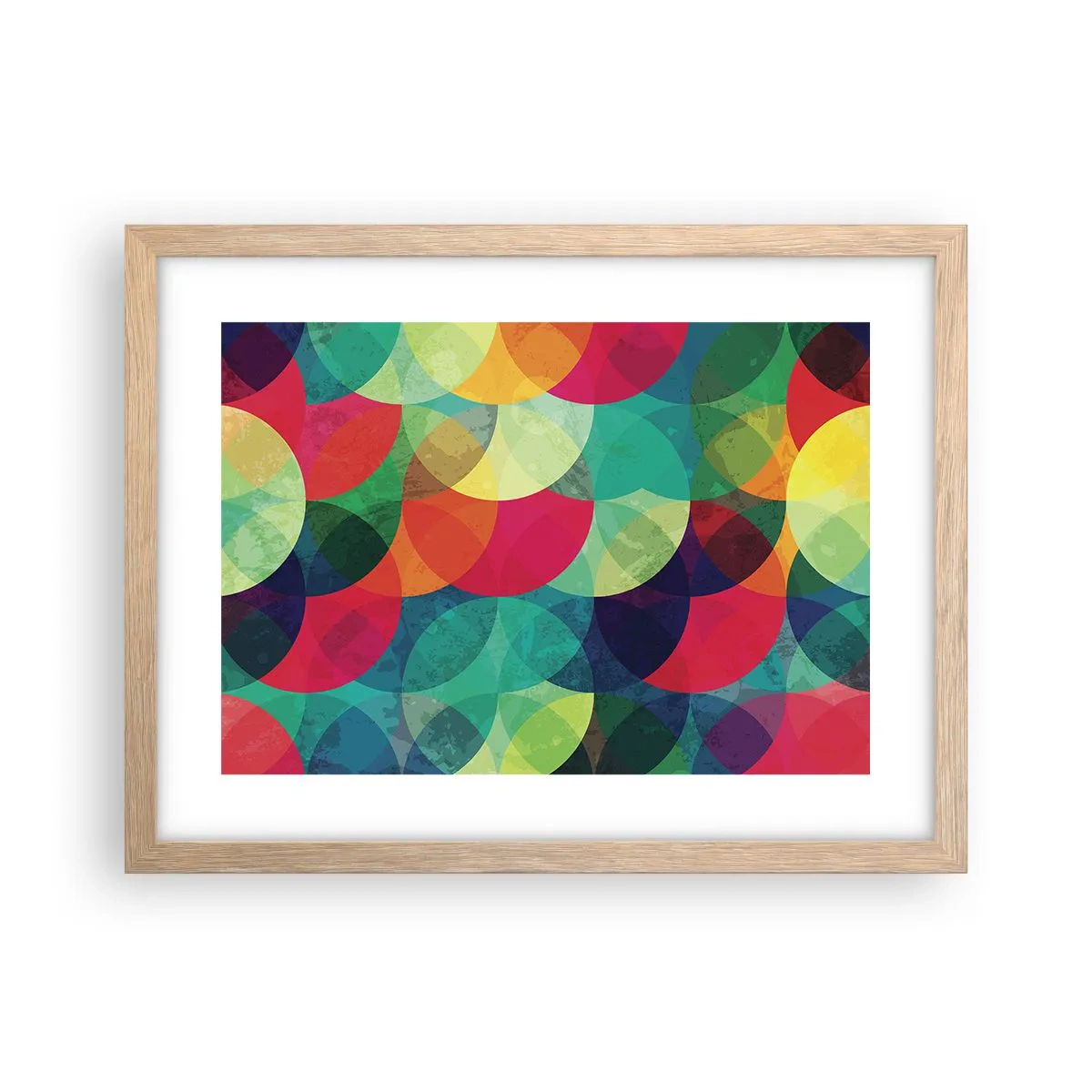 Affisch i ram av ljusek - Regnbågsfärd - 40x30 cm