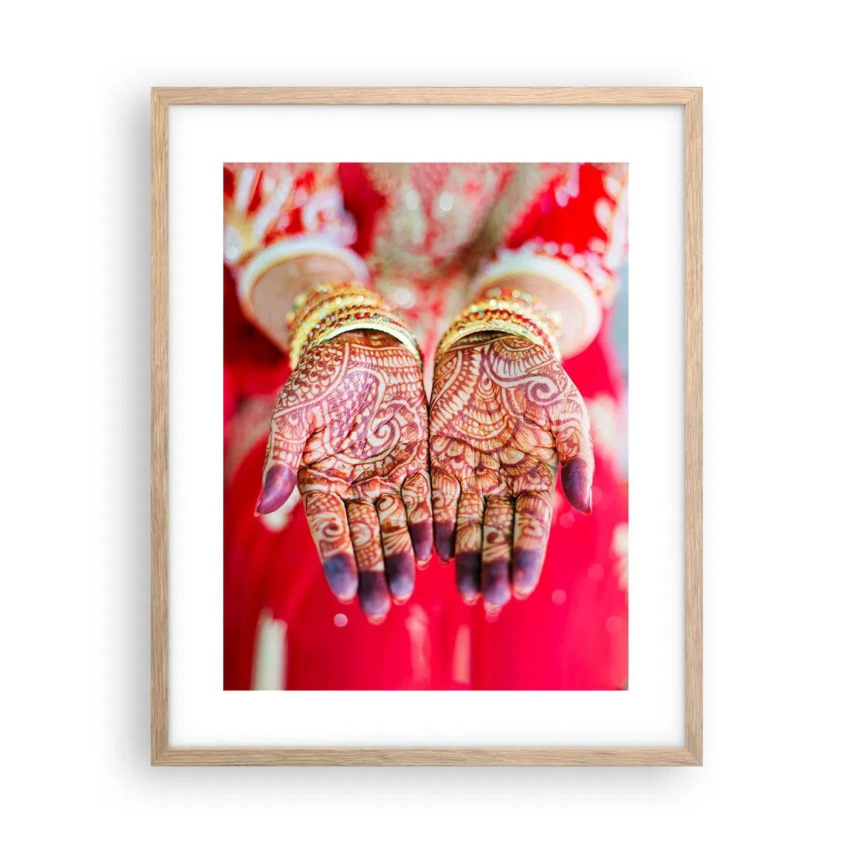 Affisch i ram av ljusek - Redo att fånga lyckan - 40x50 cm