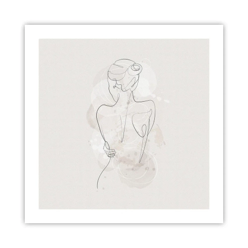 Affisch - Som ett känsligt instrument - 50x50 cm