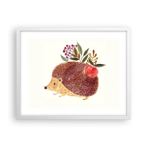 Affisch i vit ram - Och du gillar mig redan - 50x40 cm