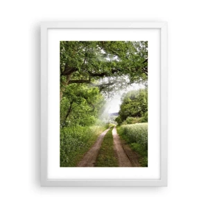 Affisch i vit ram - Et in Arcadia ego - 30x40 cm