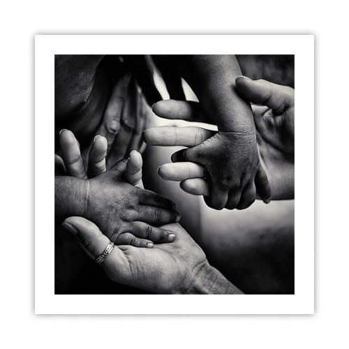 Affisch - Att vara människa - 50x50 cm