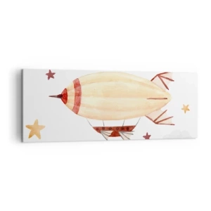 Canvastavla - Bild på duk - Luftskepp - 140x50 cm
