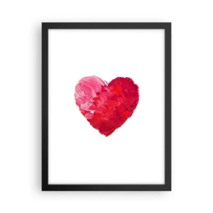Affisch i svart ram - All you need is love - 30x40 cm