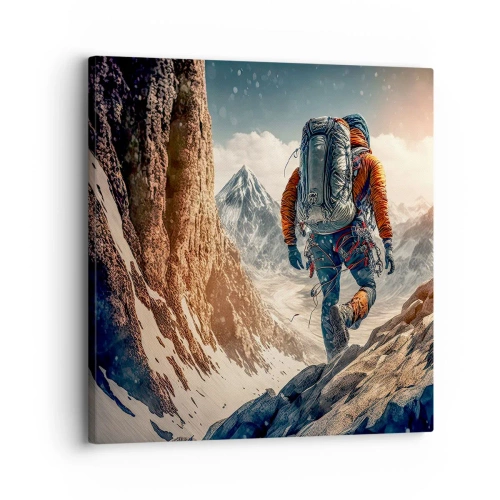 Canvastavla - Bild på duk - Ensam krigare - 30x30 cm